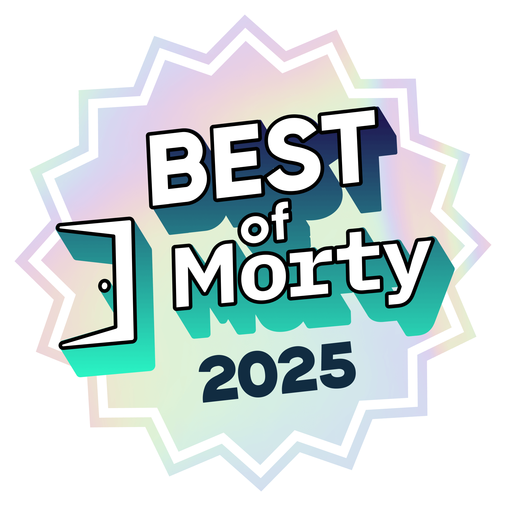 Best of Morty 2025 award badge